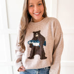 Bear With Salmon Sweater