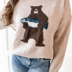 Bear With Salmon Sweater