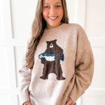 Bear With Salmon Sweater