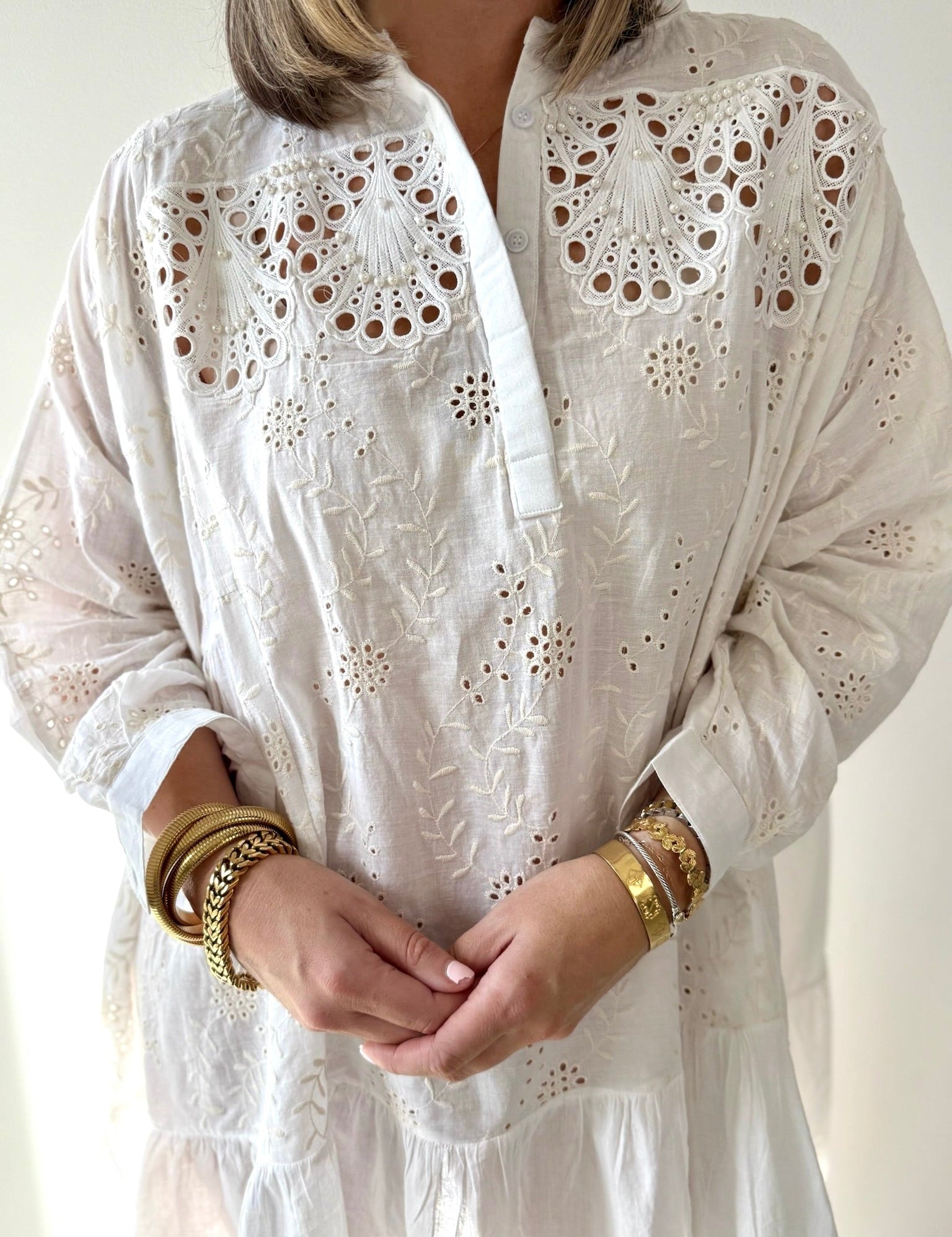 Billie Ivory Tier Sun Dress