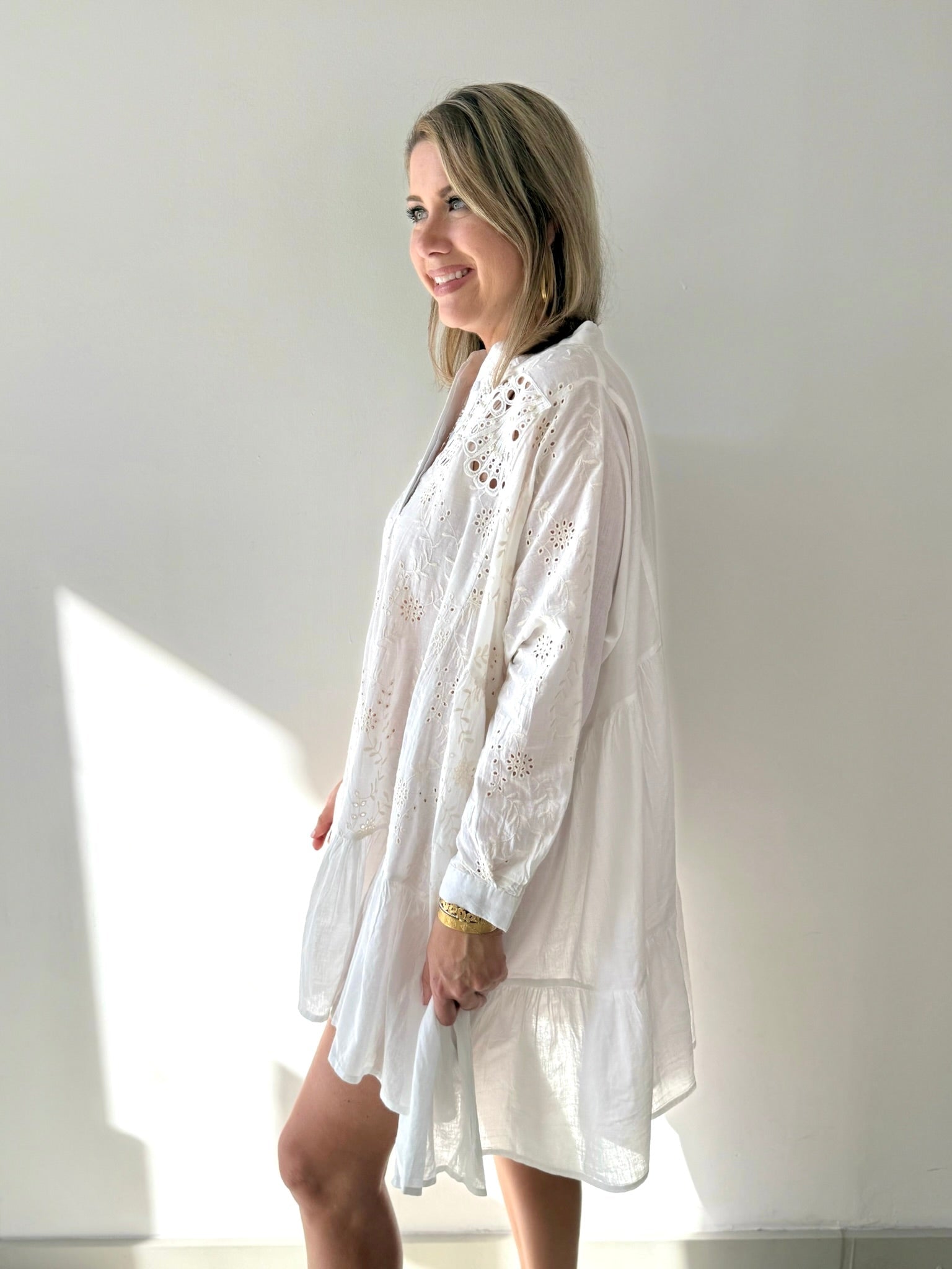 Billie Ivory Tier Sun Dress