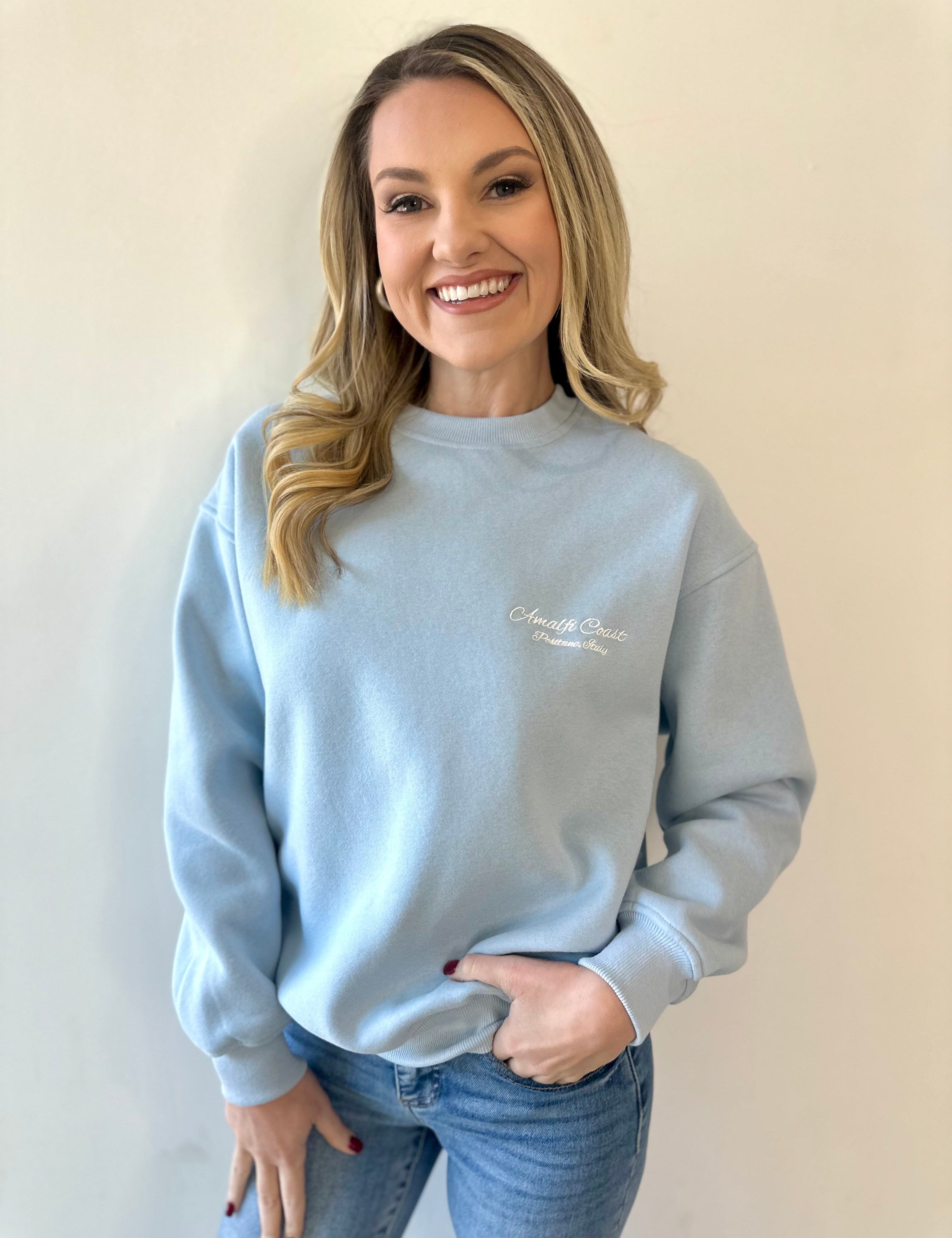 Blue Amalfi sweatshirt