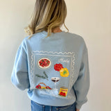 Blue Amalfi sweatshirt