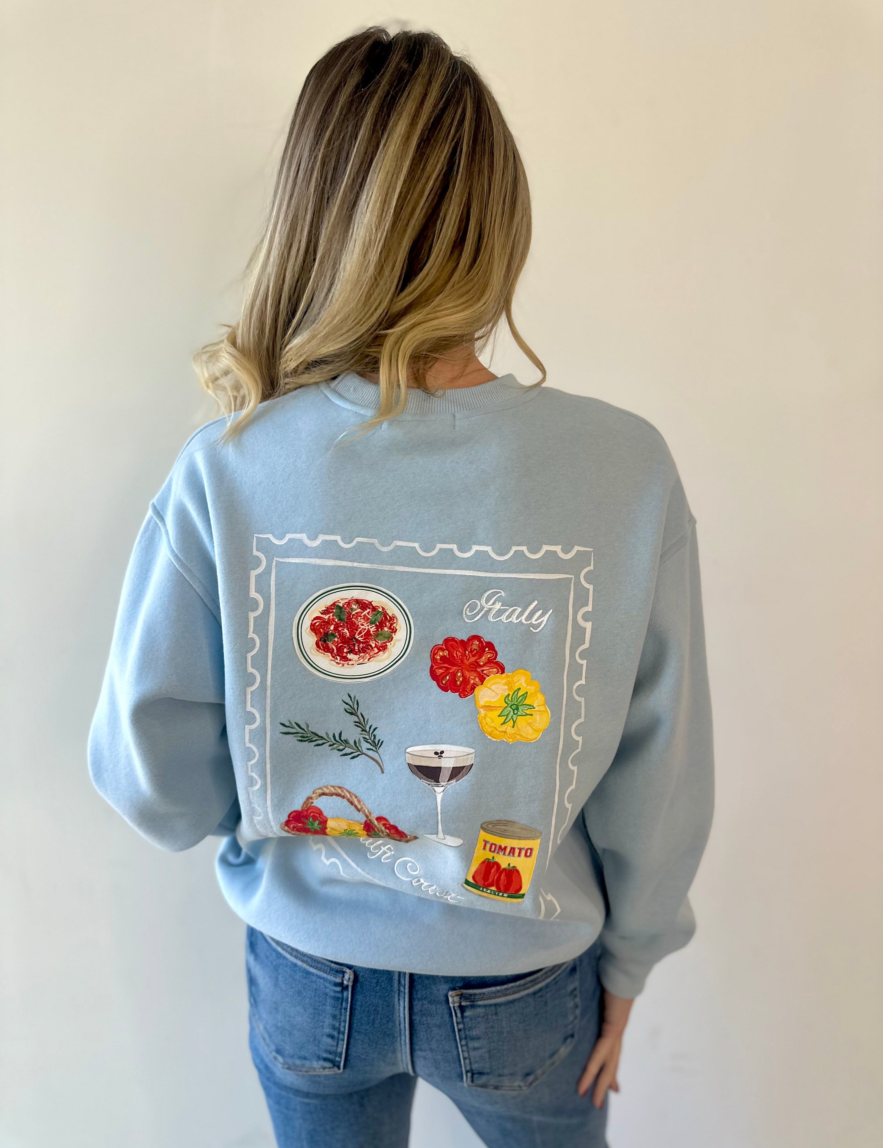 Blue Amalfi sweatshirt