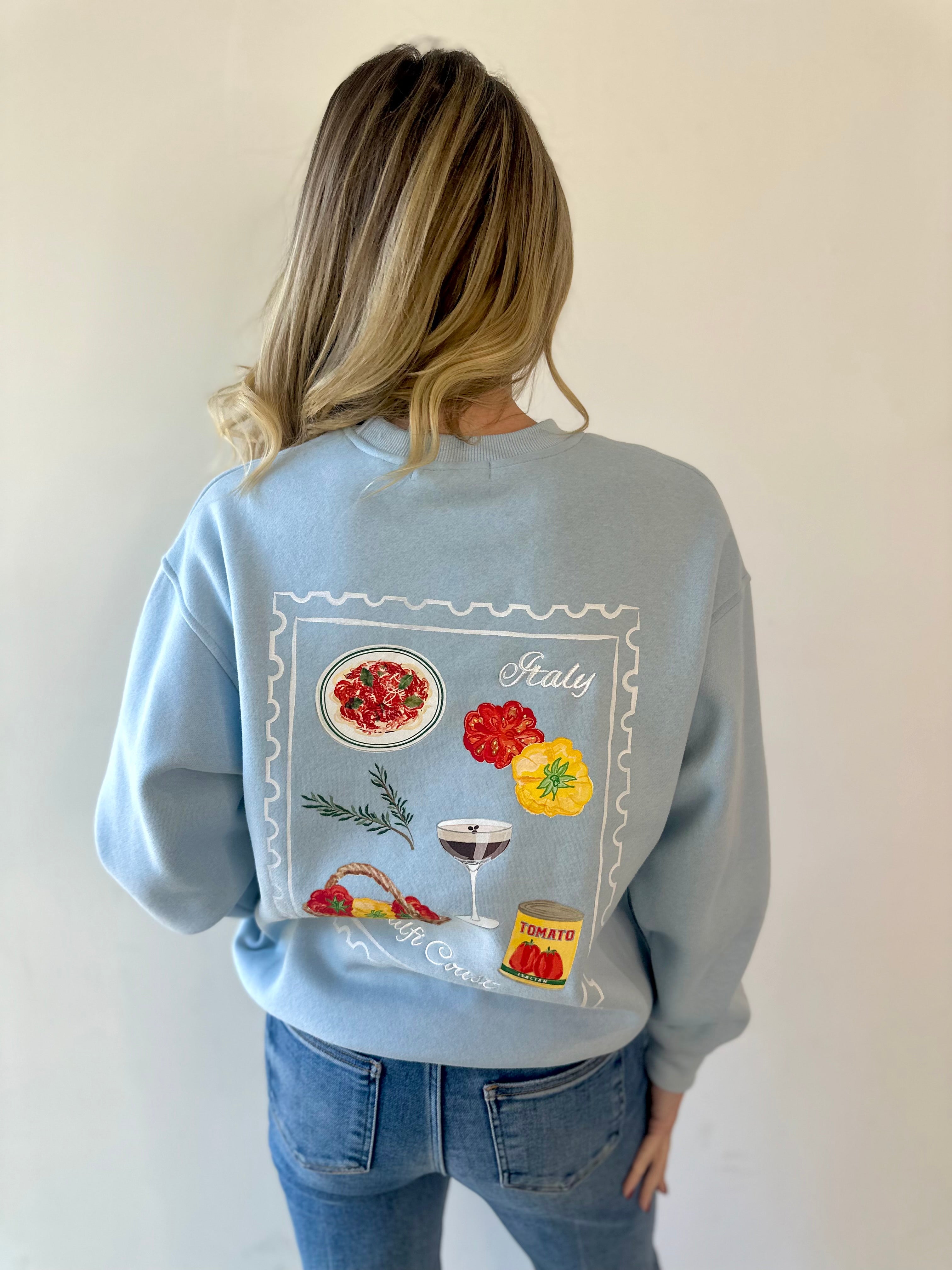 Blue Amalfi sweatshirt