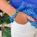 Blue Stone Stretch Bracelet