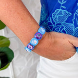 Blue/Lilac Stone Stretch Bracelet