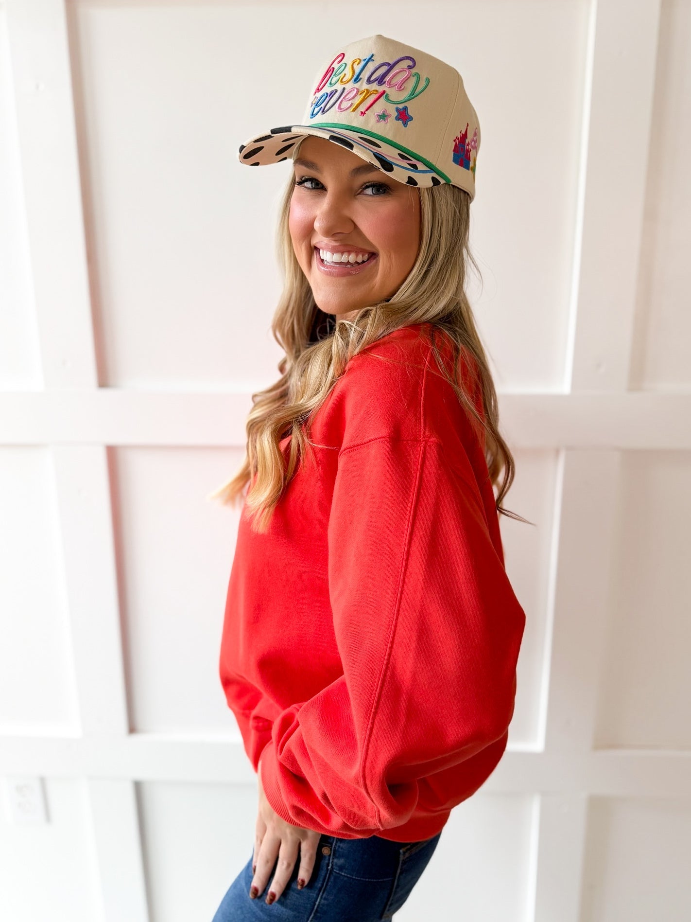 Boat Neck Sweater - Papaya