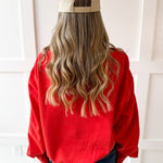 Boat Neck Sweater - Papaya