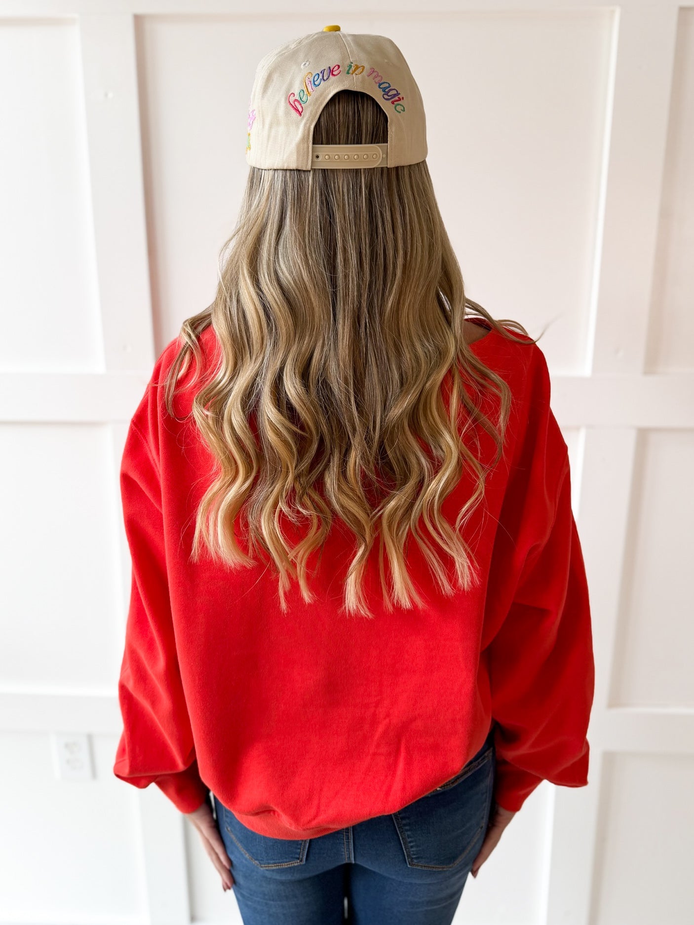 Boat Neck Sweater - Papaya