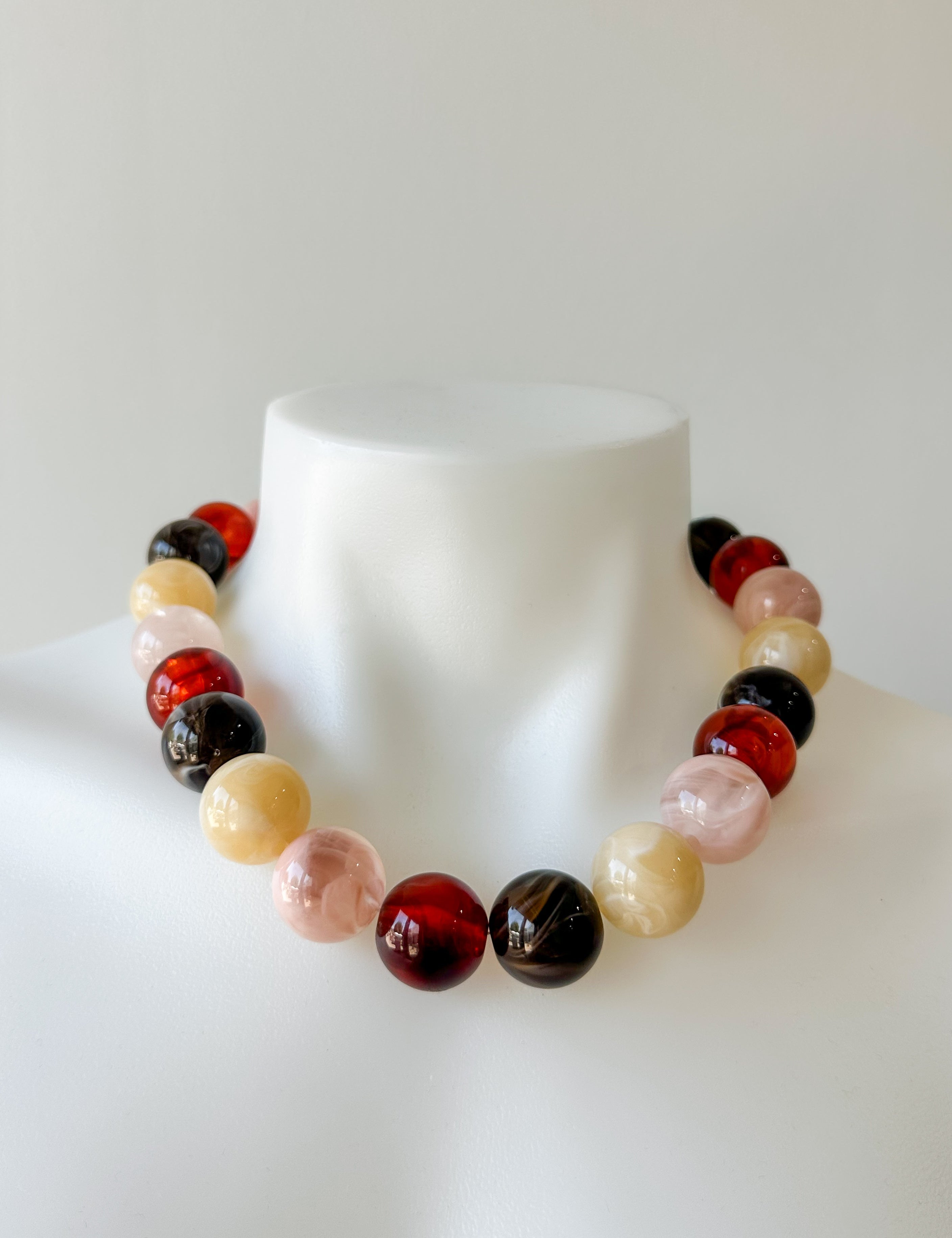 Bohemian Round Beaded Necklace