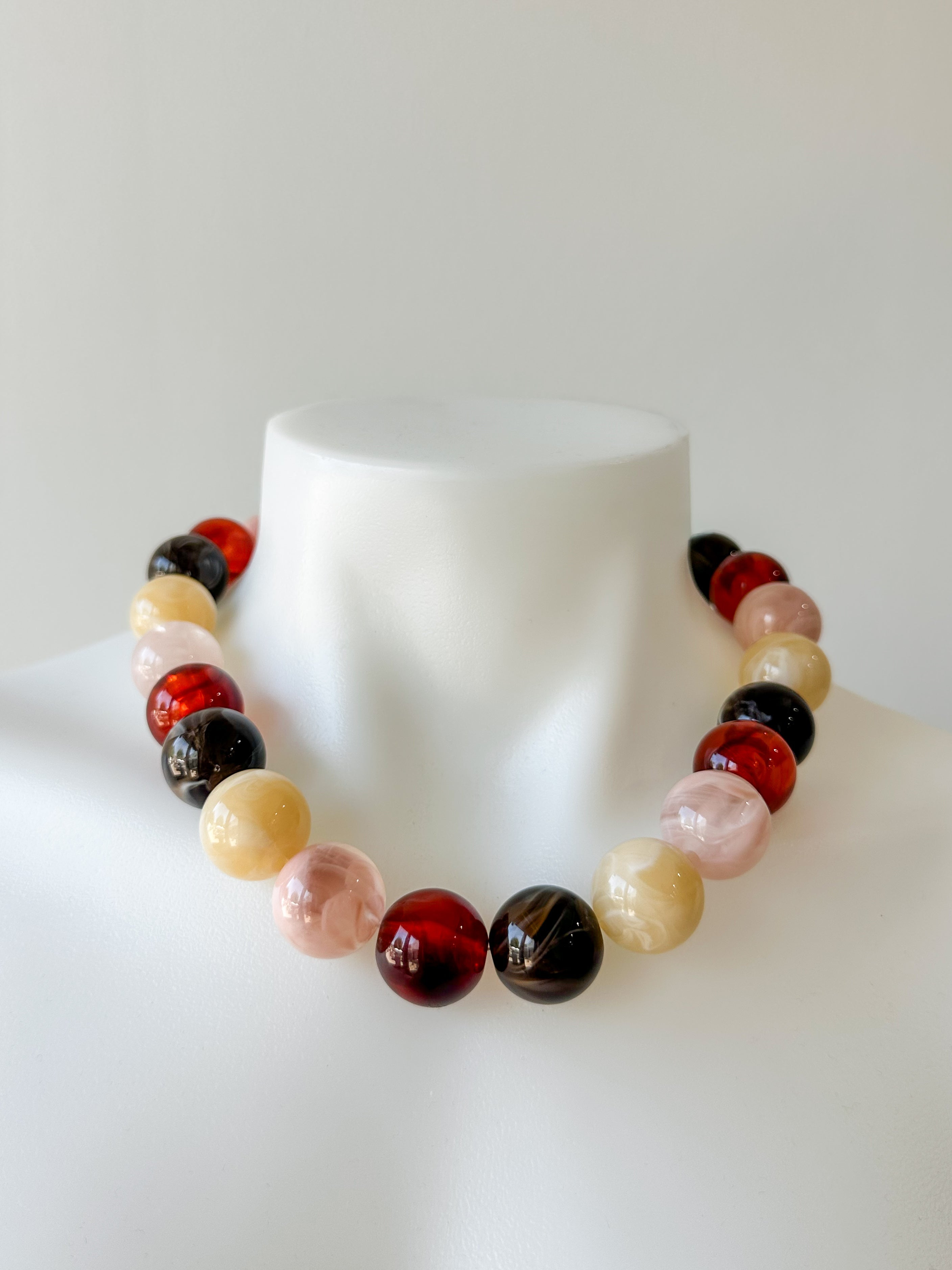 Bohemian Round Beaded Necklace