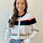 Bold Stripe Cardigan