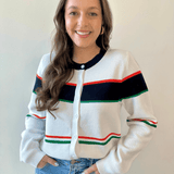 Bold Stripe Cardigan