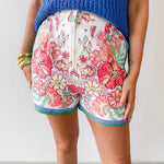 Border Print Shorts