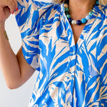 Botanical Print Tunic Mini Dress