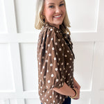 Bow Tie Polka Dot Top