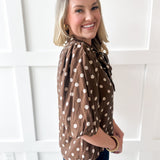Bow Tie Polka Dot Top