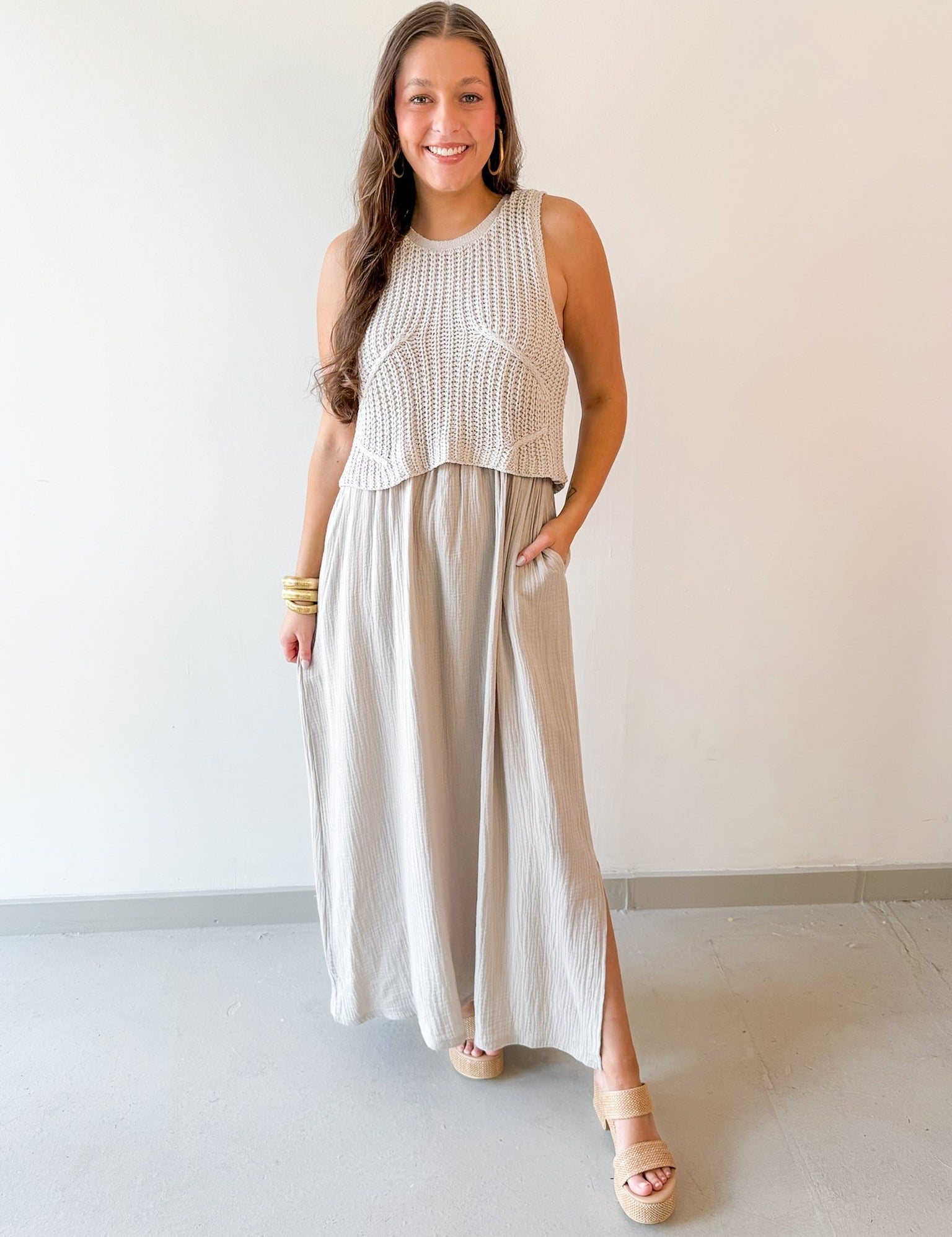 Braylee Sweater Layered Dress