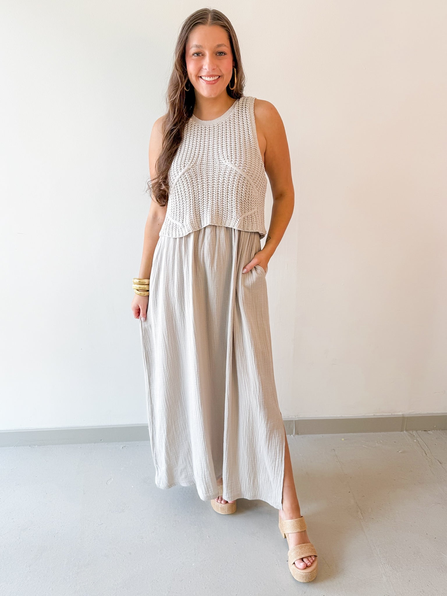 Braylee Sweater Layered Dress