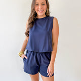 Bubble Hem Top & Short Set