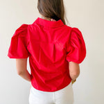 Bubble Sleeve Solid Top