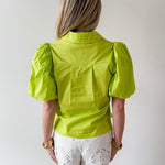 Bubble Sleeve Solid Top