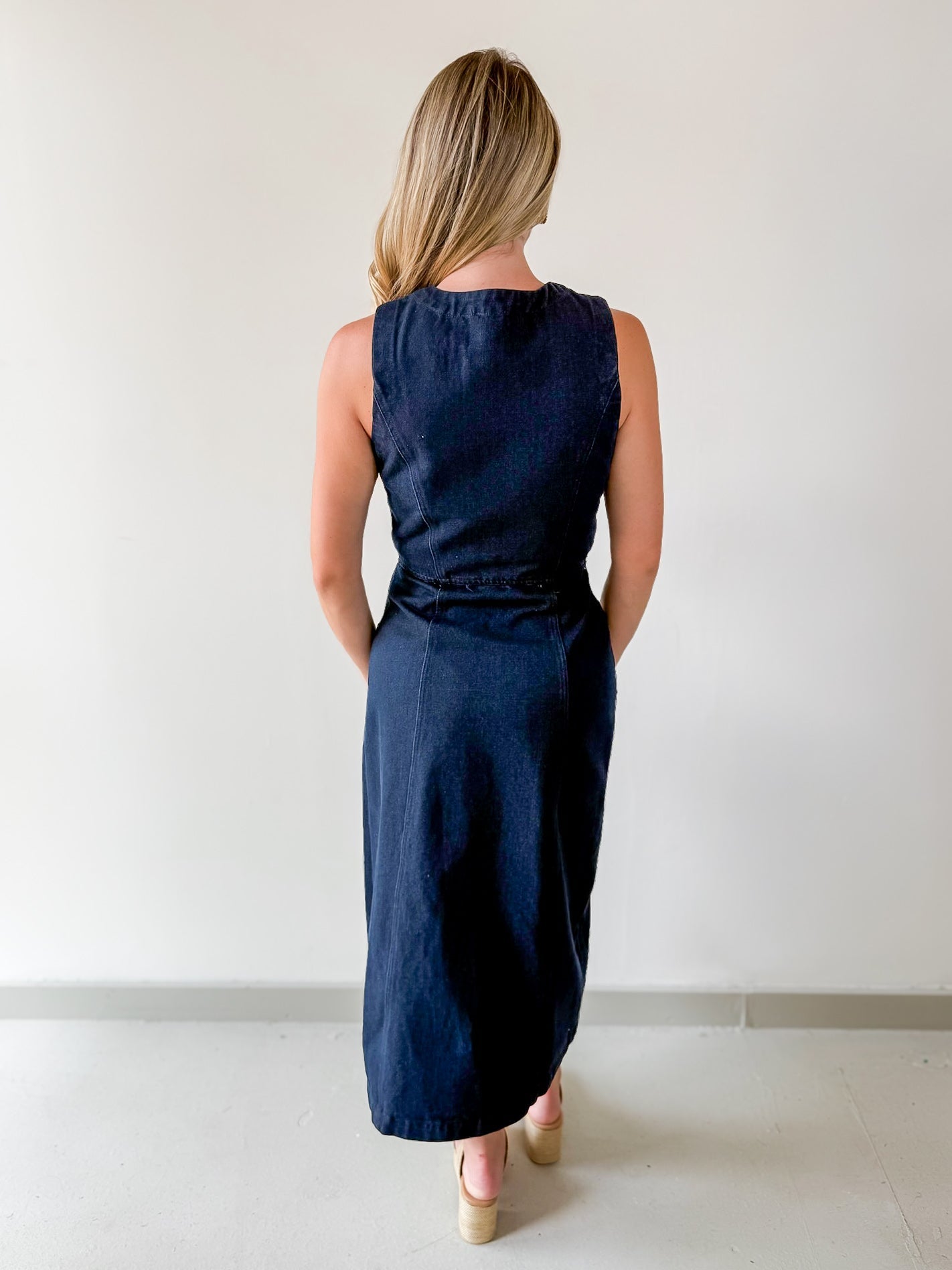 Button Down Denim Dress