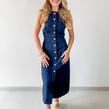 Button Down Denim Dress