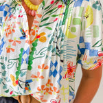 Button Front Collared Shirt