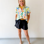 Button Front Collared Shirt