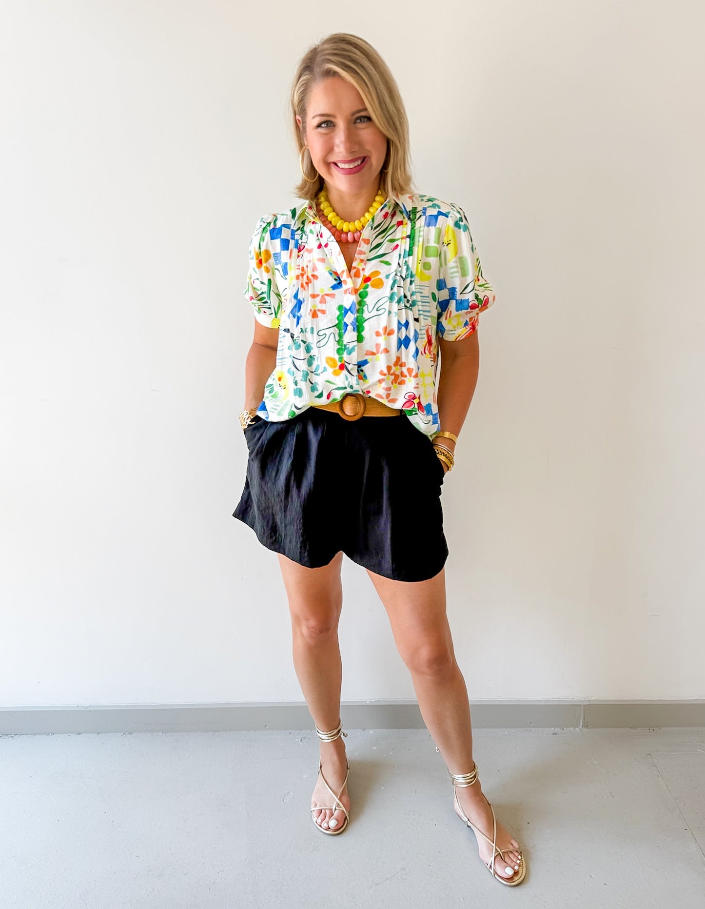 Button Front Collared Shirt