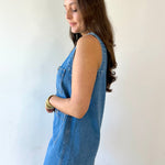 Button Front Denim Dress