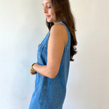 Button Front Denim Dress