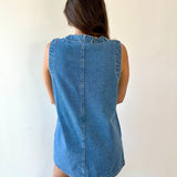 Button Front Denim Dress
