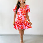 Cammie Lavender Print Dress