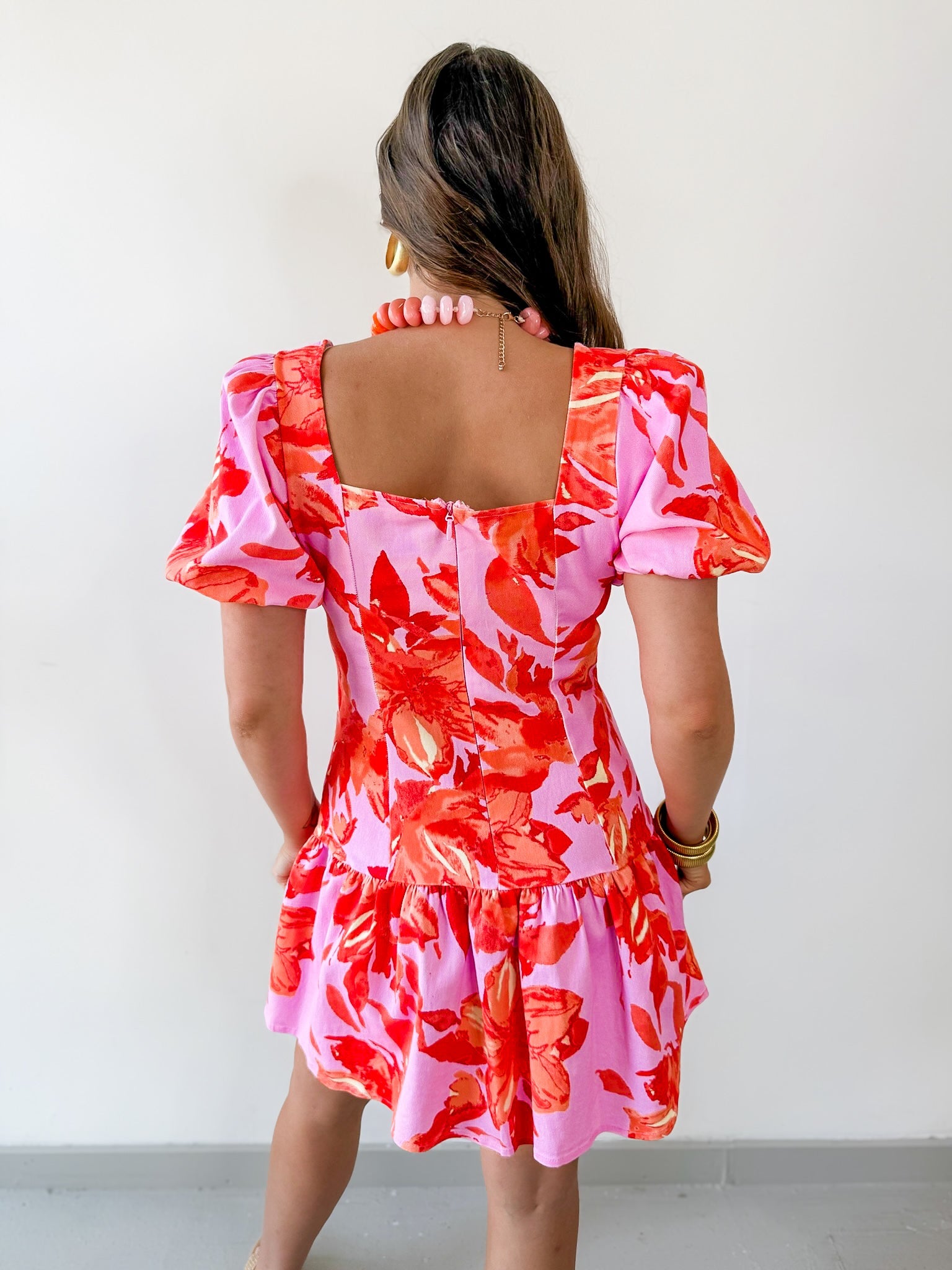 Cammie Lavender Print Dress