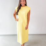 Cap Sleeve Knit Midi Dress