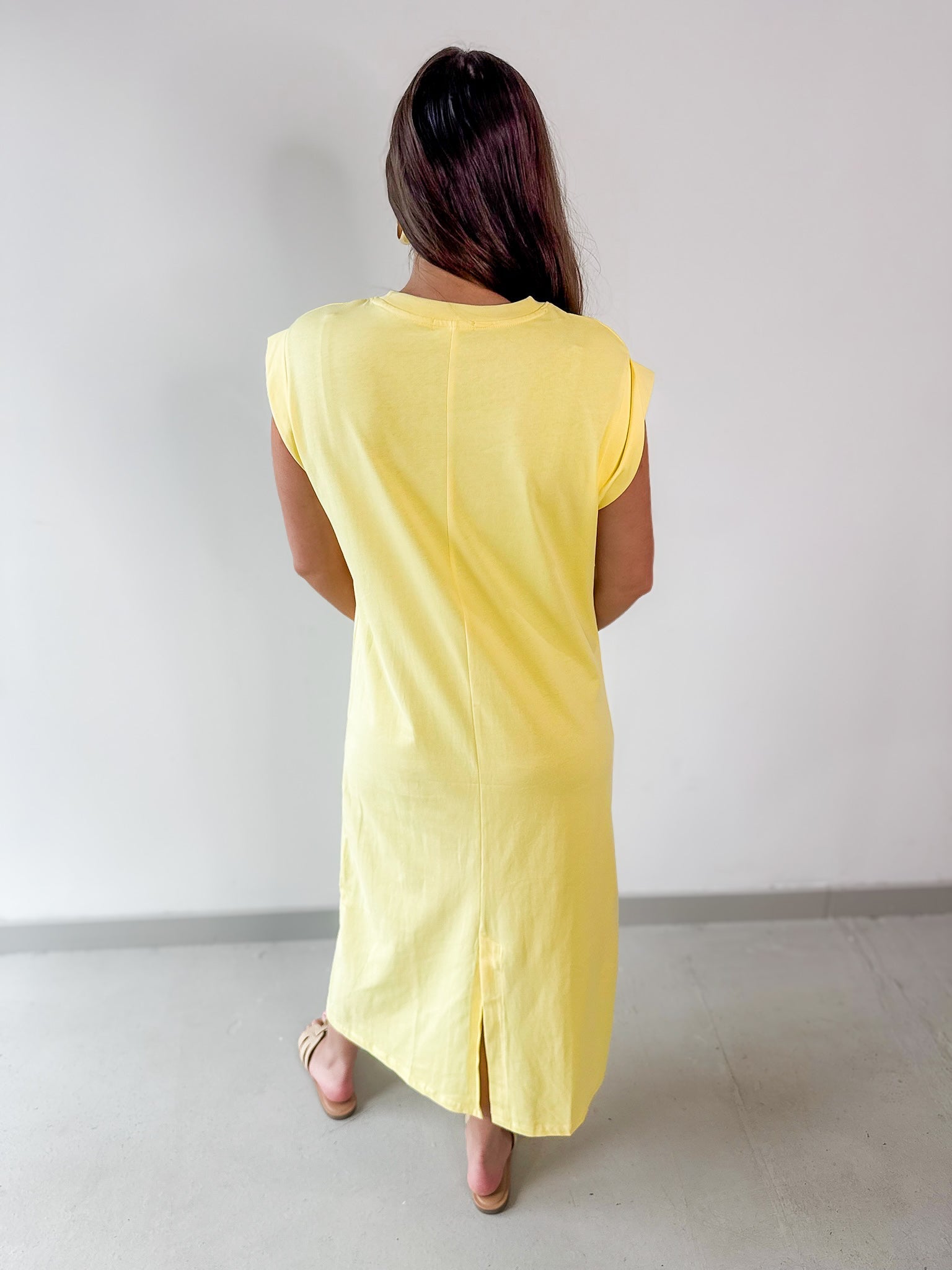 Cap Sleeve Knit Midi Dress