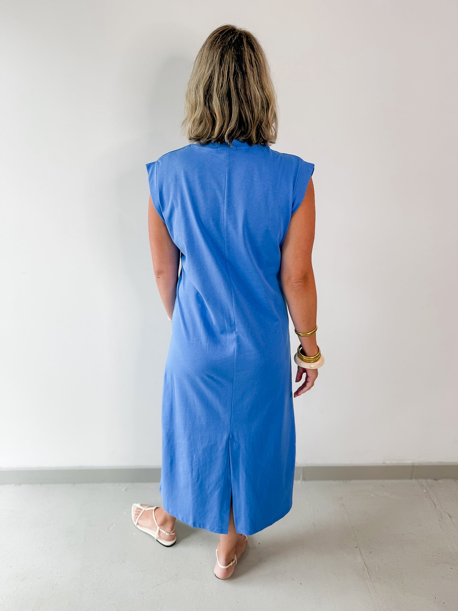 Cap Sleeve Knit Midi Dress