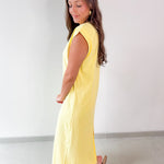 Cap Sleeve Knit Midi Dress
