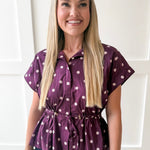 Cap Sleeved Top - Plum