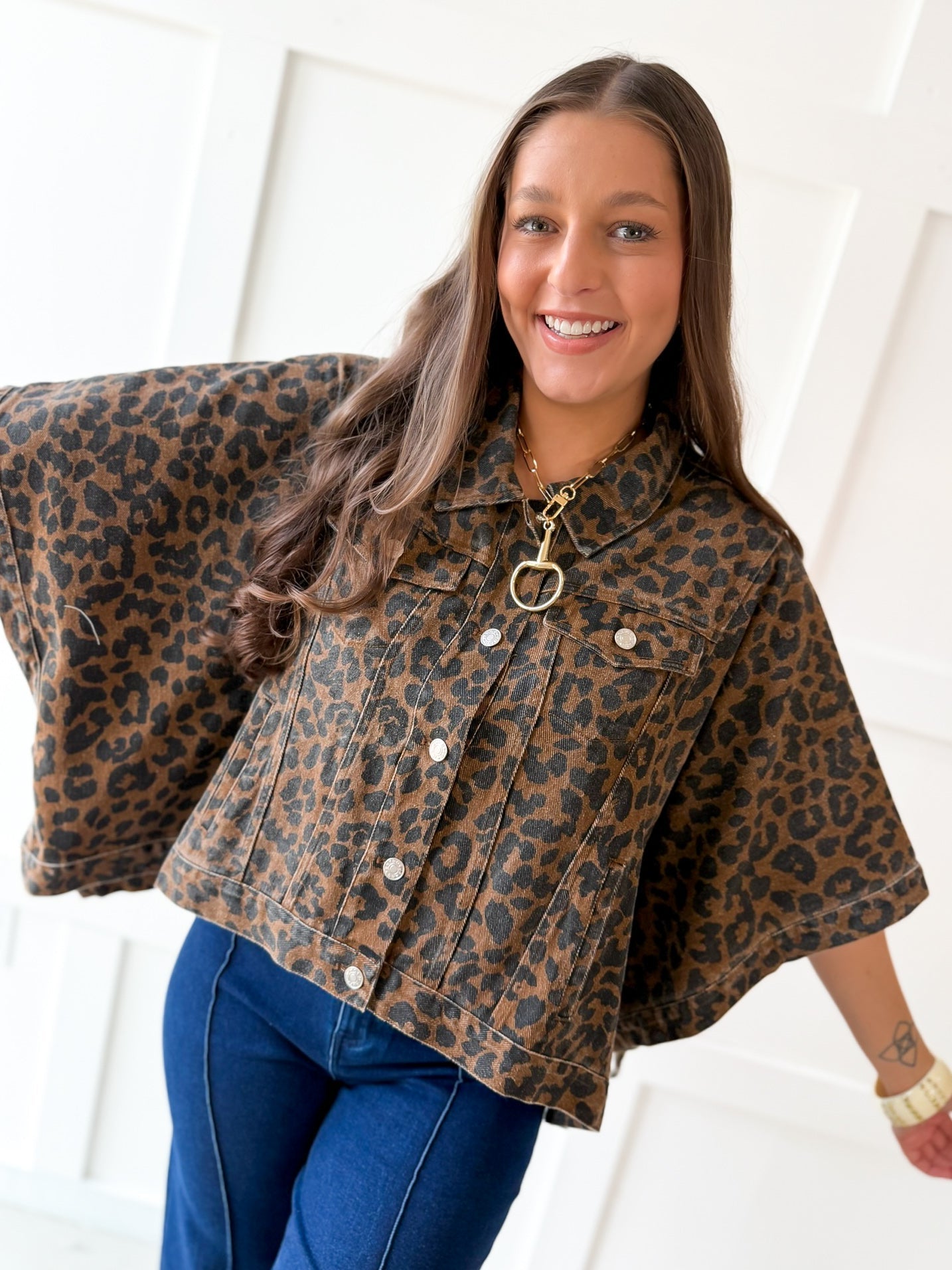Cape Cardigan - Brown