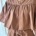 Cape Top & Short Set - Camel
