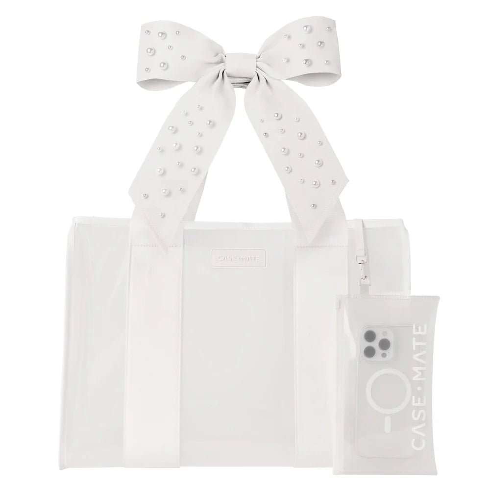 Case•Mate Jelly Tote Bag - Ivory Pearl Bow