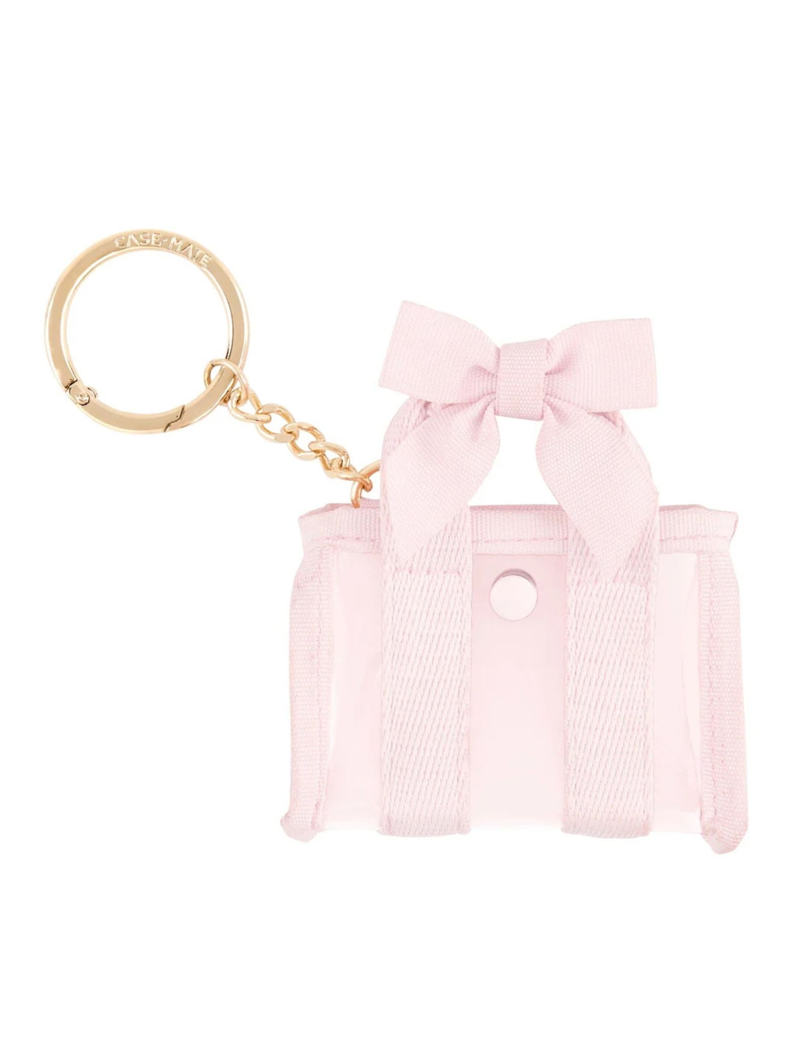 Case•Mate Jelly Tote Bag Keychain - Ballet Pink Bow