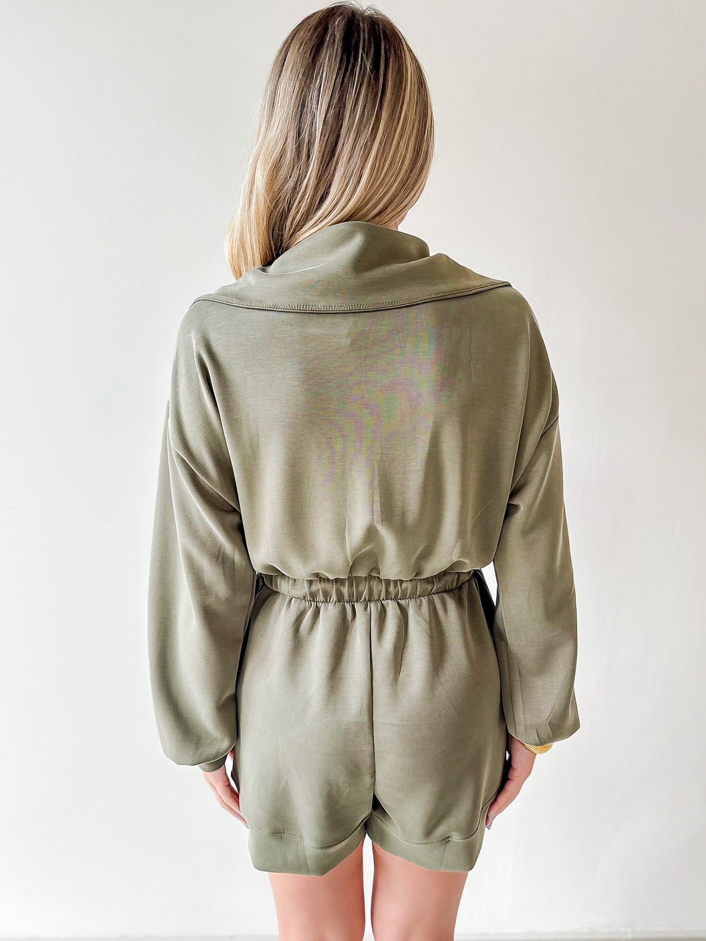 Causal Everyday Collared Romper