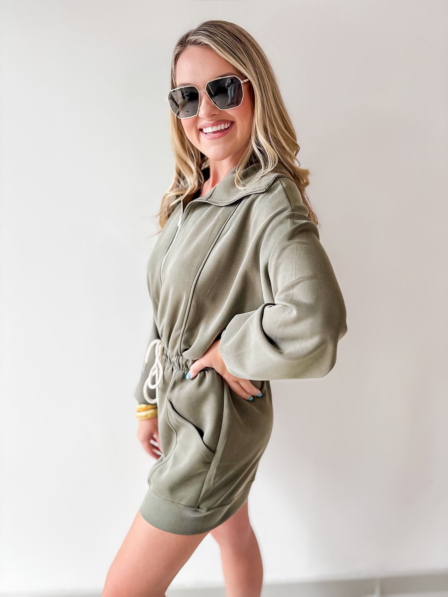 Causal Everyday Collared Romper