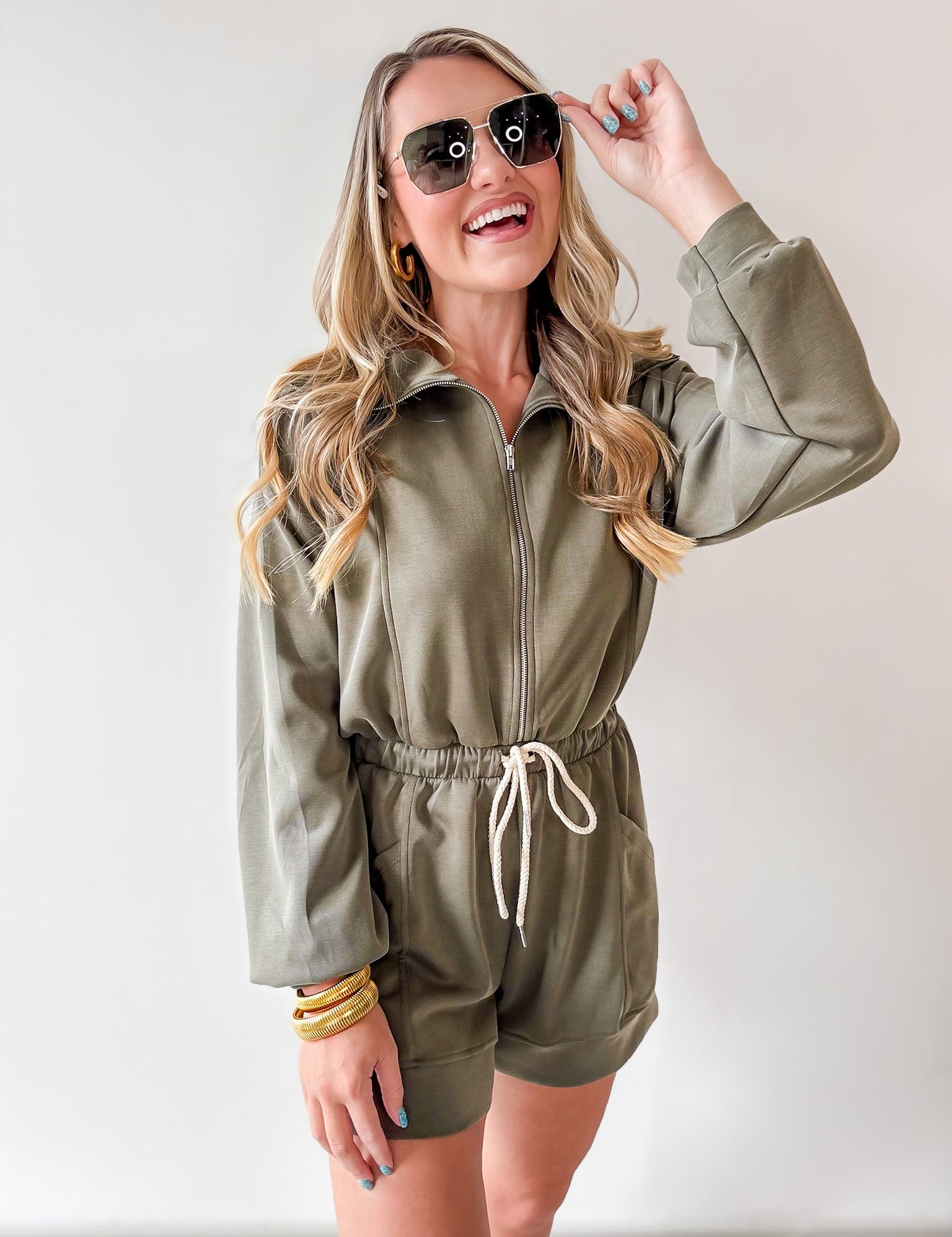 Causal Everyday Collared Romper