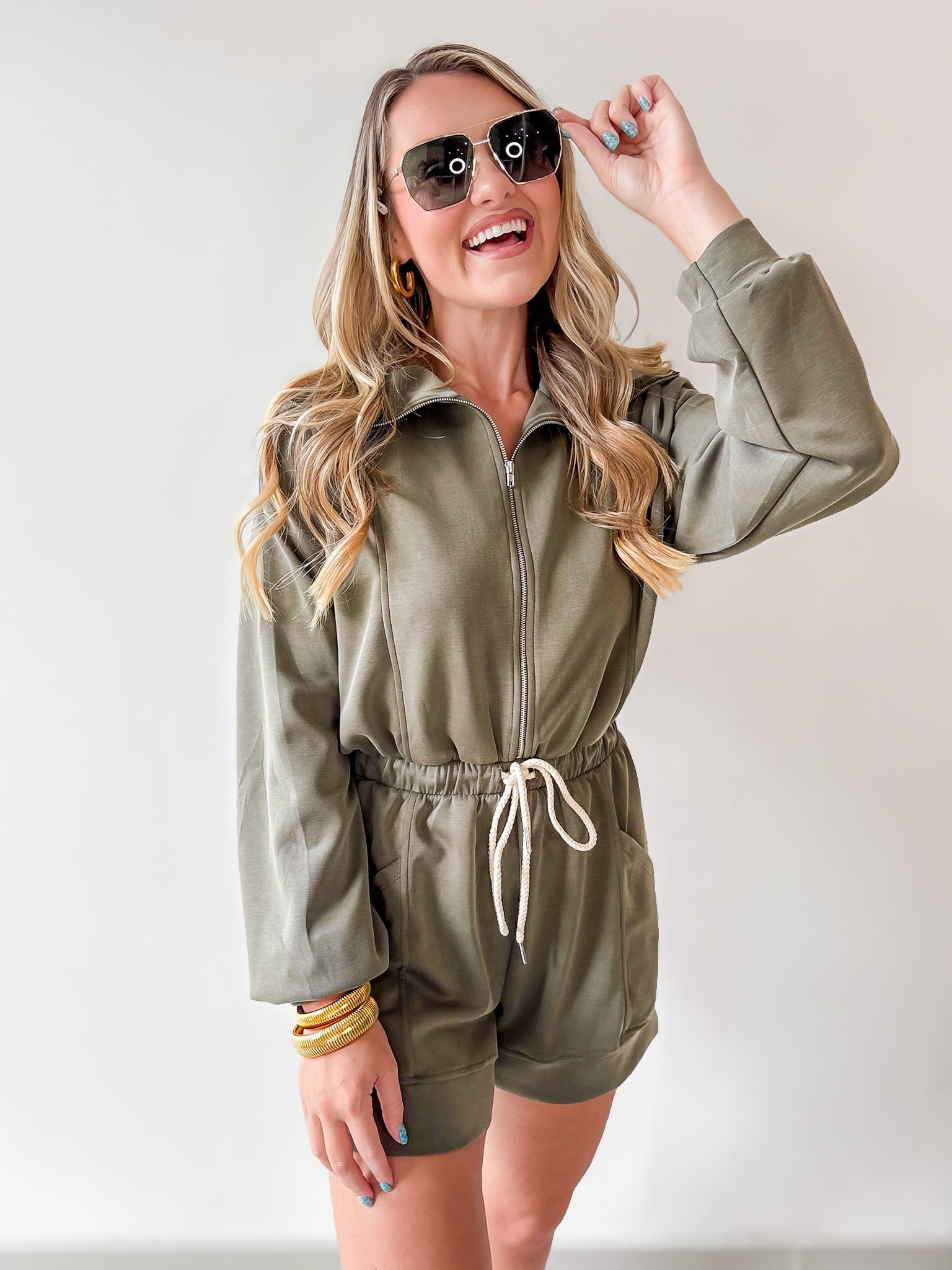 Causal Everyday Collared Romper